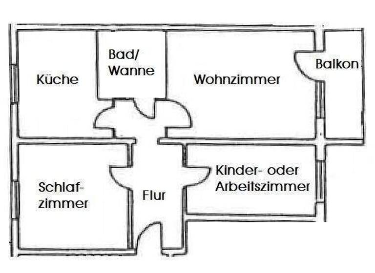 Wohnung zum Kauf 28.800 € 3 Zimmer 60 m² 2. Geschoss Hohe Straße 16 Lauchhammer 01979