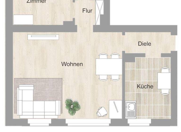 Wohnung zur Miete 753 € 2 Zimmer 64,2 m² 1. Geschoss frei ab 01.07.2026 Johannastr. 29 Rüttenscheid Essen 45130