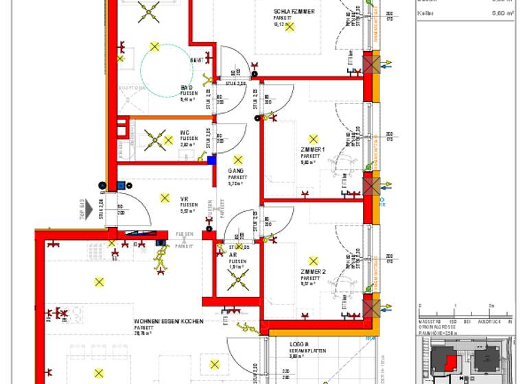 Wohnung zur Miete - Erstbezug 1.113 € 4 Zimmer 86,2 m² 3. Geschoss Kellner-Straße/Perausch-Straße Enns 4470