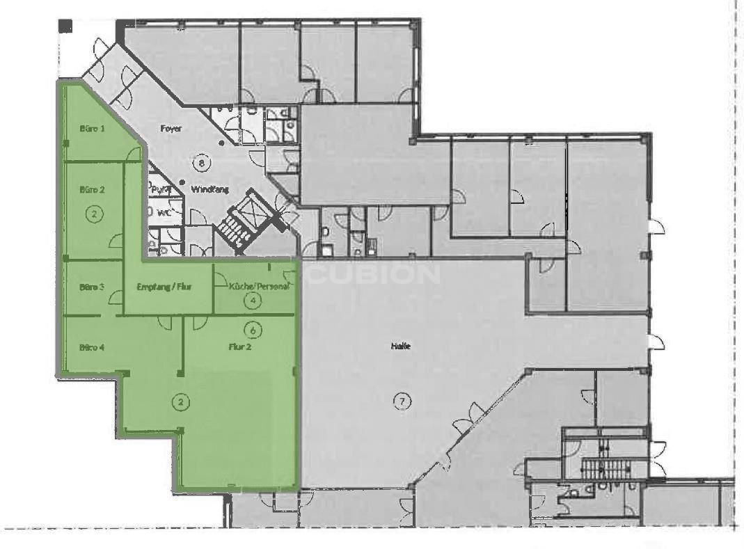 Büro-/Praxisfläche zur Miete provisionsfrei 6,90 € 338,5 m²<br/>Bürofläche ab 338,5 m²<br/>Teilbarkeit Gladbecker Str. 417-435 Altenessen-Süd Essen 45329