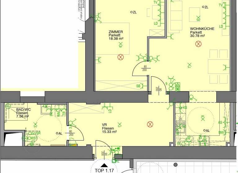 Wohnung zur Miete - Erstbezug 985 € 2 Zimmer 72,1 m² Komarigasse Wiener Neustadt 2700