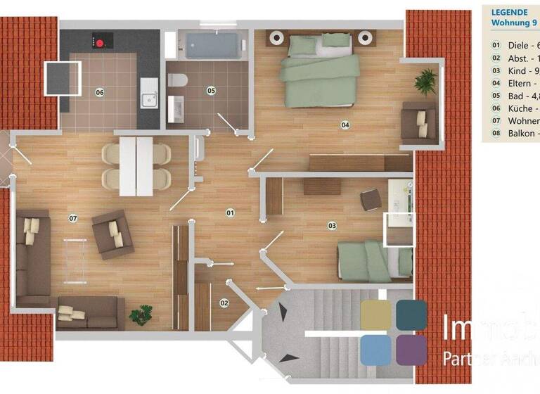 Wohnung zum Kauf 240.000 € 3 Zimmer 73 m² 3. Geschoss frei ab 01.05.2026 Brand Aachen / Brand 52078