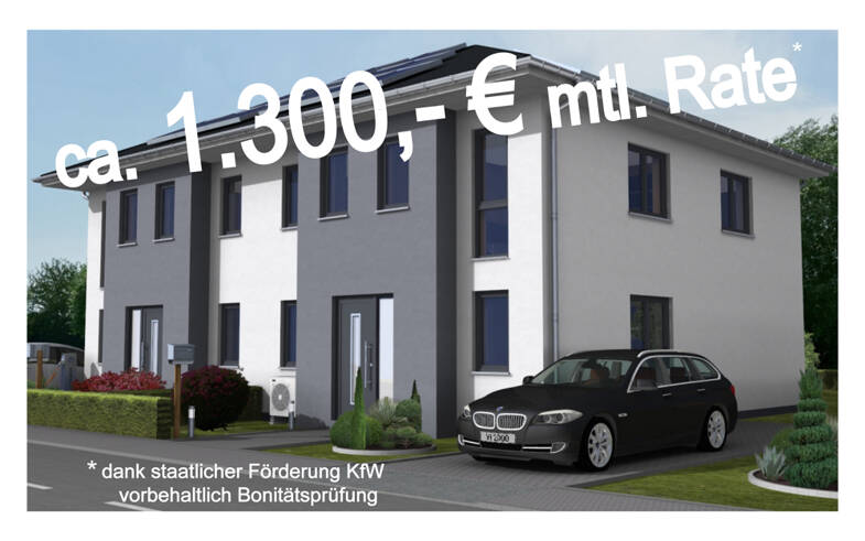 Doppelhaushälfte zum Kauf - Neubau 359.000 € 4 Zimmer 111 m² 327 m² Grundstück Warenshof Waren (Müritz) 17192