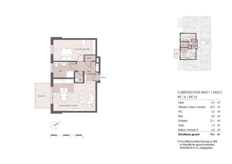 Wohnung zum Kauf 409.600 € 2 Zimmer 80 m²<br/>Wohnfläche Dudenhofen Rodgau 63110