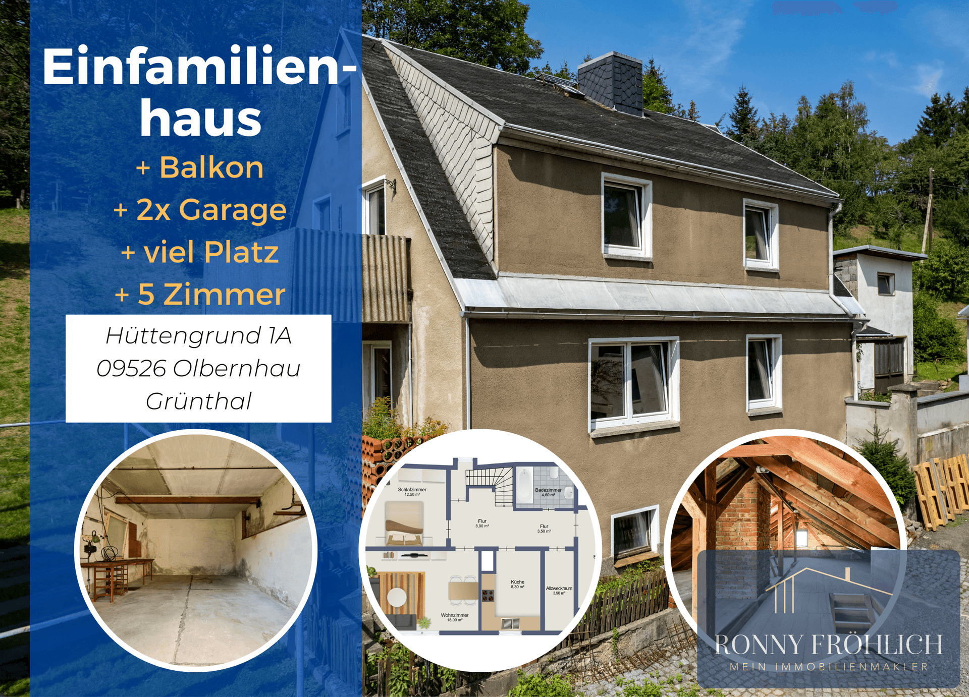 Einfamilienhaus zum Kauf 45.000 € 6 Zimmer 130 m²<br/>Wohnfläche 1.061 m²<br/>Grundstück Olbernhau Olbernhau 09526