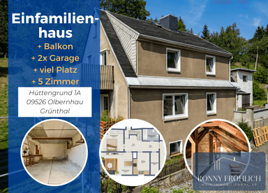 Einfamilienhaus zum Kauf 45.000 € 6 Zimmer 130 m² 1.061 m² Grundstück Hüttengrund 1A Olbernhau Olbernhau 09526