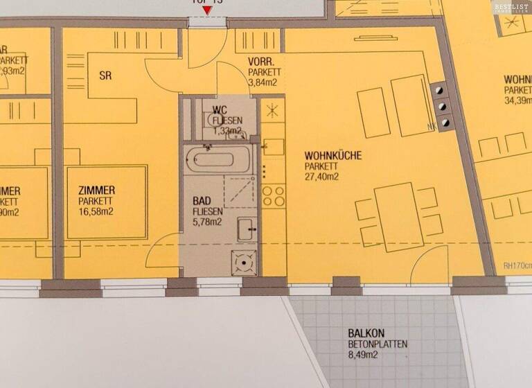 Wohnung zum Kauf 239.900 € 2 Zimmer 55 m² Kierlinger Straße Klosterneuburg 3400