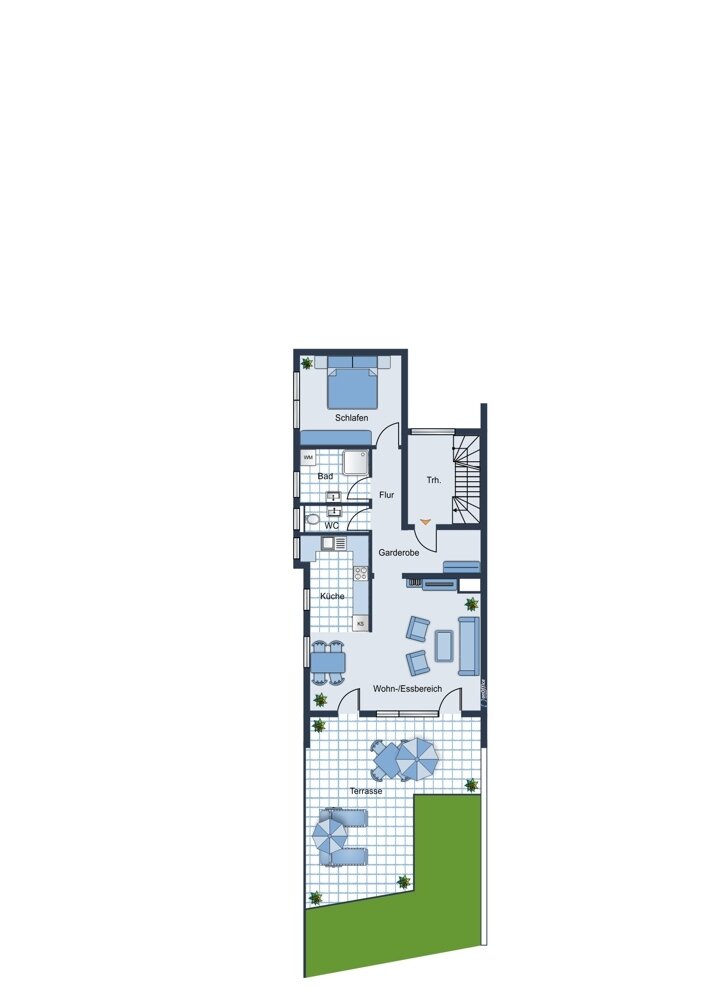 Wohnung zur Miete 1.150 € 2,5 Zimmer 82,1 m²<br/>Wohnfläche 1.<br/>Geschoss Tamm 71732