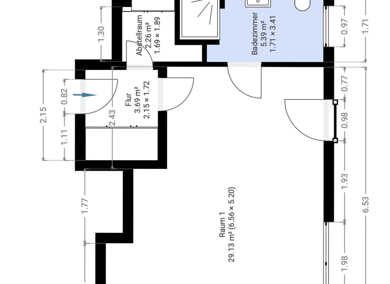 Studio zum Kauf 240.000 € 1 Zimmer 40 m² 1. Geschoss Poppenbüttel Hamburg 22395