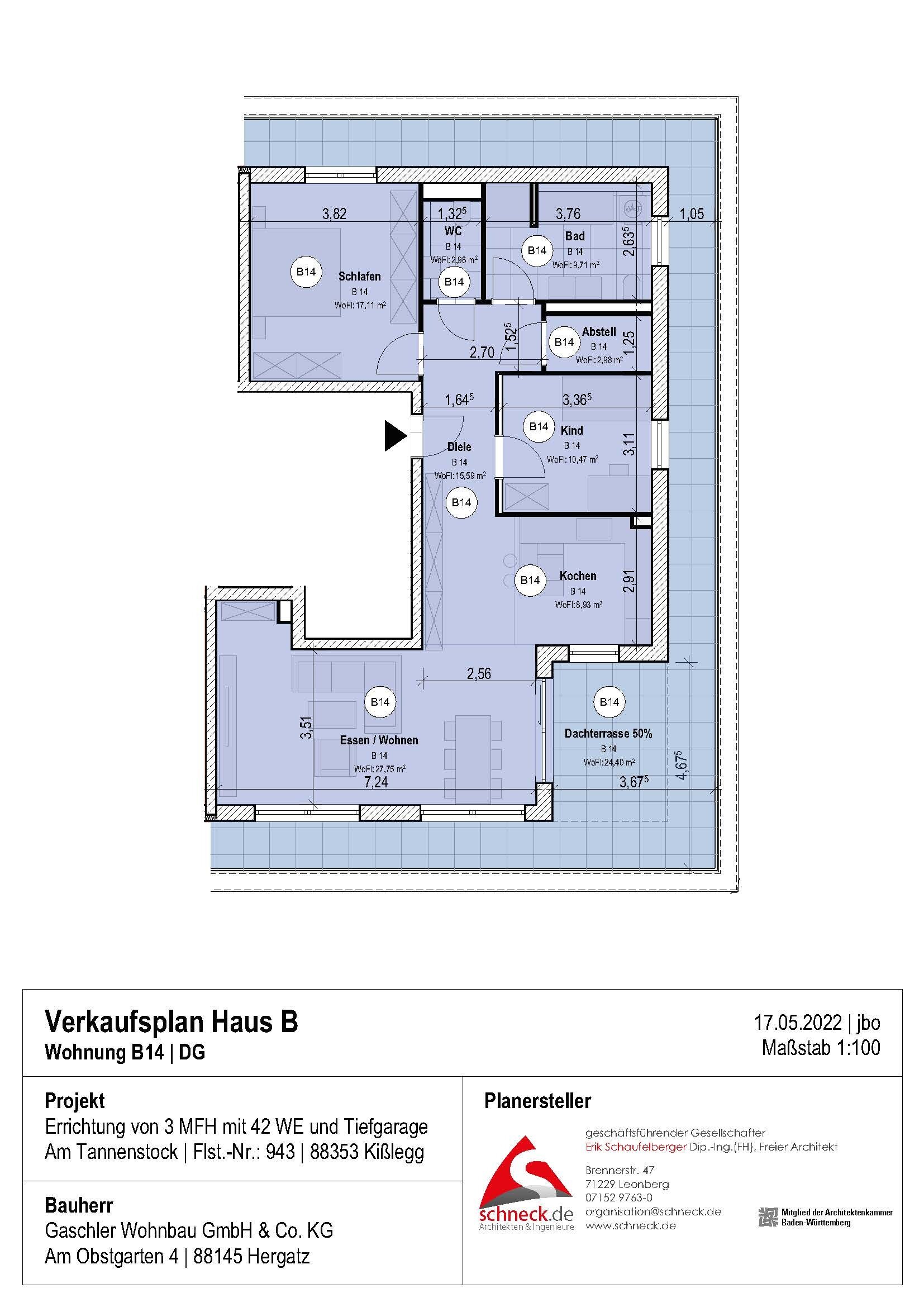 Penthouse zur Miete 1.350 € 3,5 Zimmer 119,9 m²<br/>Wohnfläche 3.<br/>Geschoss Am Tannenstock 21 Kißlegg Kißlegg 88353