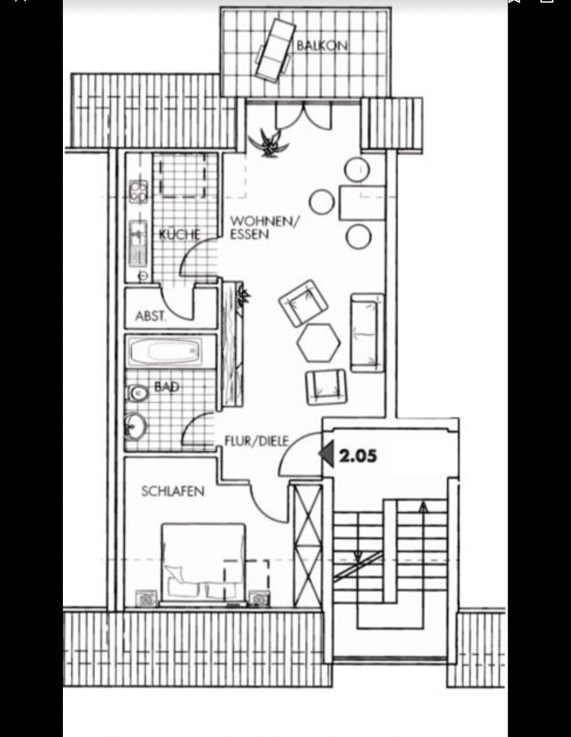 Wohnung zum Kauf 96.000 € 2 Zimmer 50,9 m²<br/>Wohnfläche 2.<br/>Geschoss Schkeuditz Schkeuditz 04435