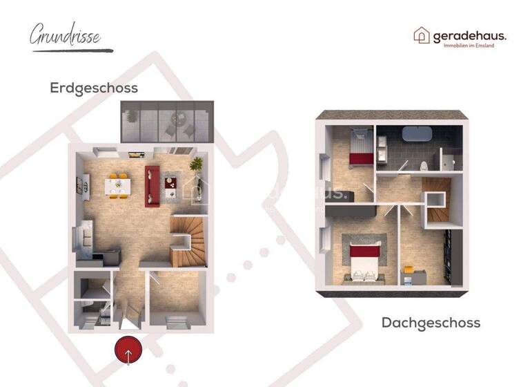 Reihenmittelhaus zum Kauf 350.000 € 4 Zimmer 108,1 m² 242,3 m² Grundstück Schepsdorf Lingen / Schepsdorf 49808