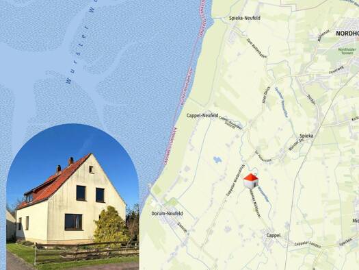 Einfamilienhaus zum Kauf 120.000 € 6,5 Zimmer 159 m² 1.603 m² Grundstück Cappel Wurster Nordseeküste 27639