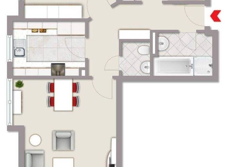 Wohnung zum Kauf 230.000 € 3 Zimmer 67 m² 1. Geschoss Kirchberg 71737