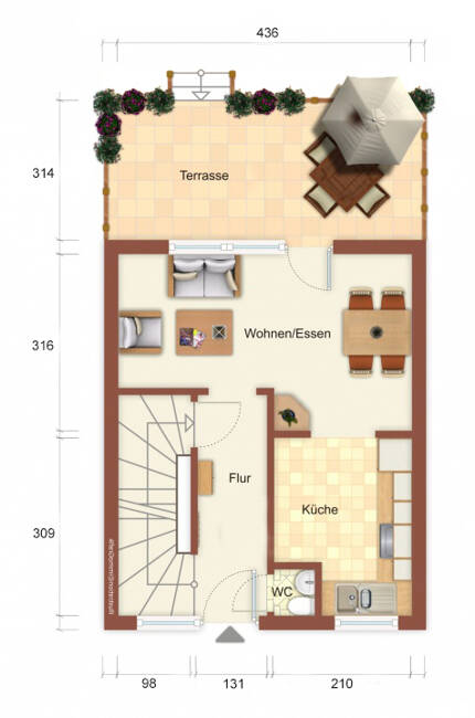 Immobilie in Frechen - PROFI-BESICHTIGUNGSFILM: Das Denkmalschutz-Reihenhaus zur Sanierung in zentraler Lage. AfA nach §7i EStG nutzen! - Bild 4