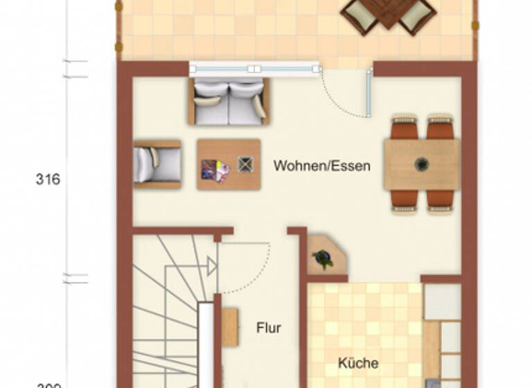 Reihenmittelhaus zum Kauf 139.000 € 4 Zimmer 71 m² 154 m² Grundstück frei ab sofort Frechen 50226