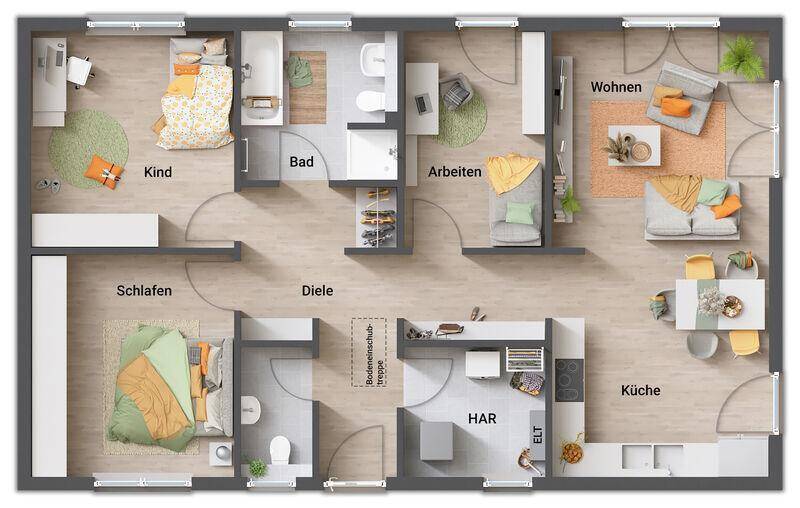 Immobilie in Eßweiler - ECO-Ausstattung für mehr Komfort und GRATIS Sofort-Strom vom eigenen Dach - Dein traumhafter Bungalow wird Realität! - Bild 4