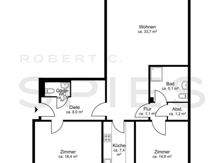 Wohnung zum Kauf 198.000 € 3 Zimmer 101 m² St. Magnus Bremen 28759