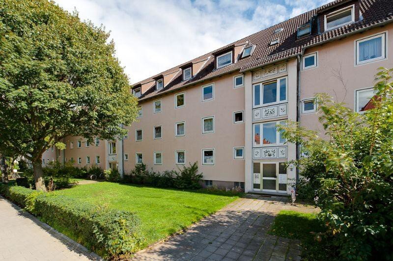 Wohnung zur Miete 437,28 € 3 Zimmer 42,3 m²<br/>Wohnfläche 26.09.2024<br/>Verfügbarkeit Kruppstr. 27 Bebelhof Braunschweig 38126