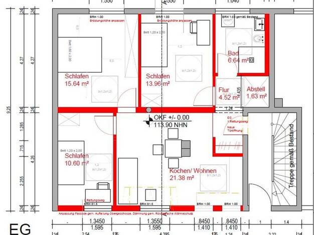 Wohnung zur Miete 790 € 4 Zimmer 75 m² EG frei ab 01.08.2026 Pestalozziring 4 Aldenhoven 52457