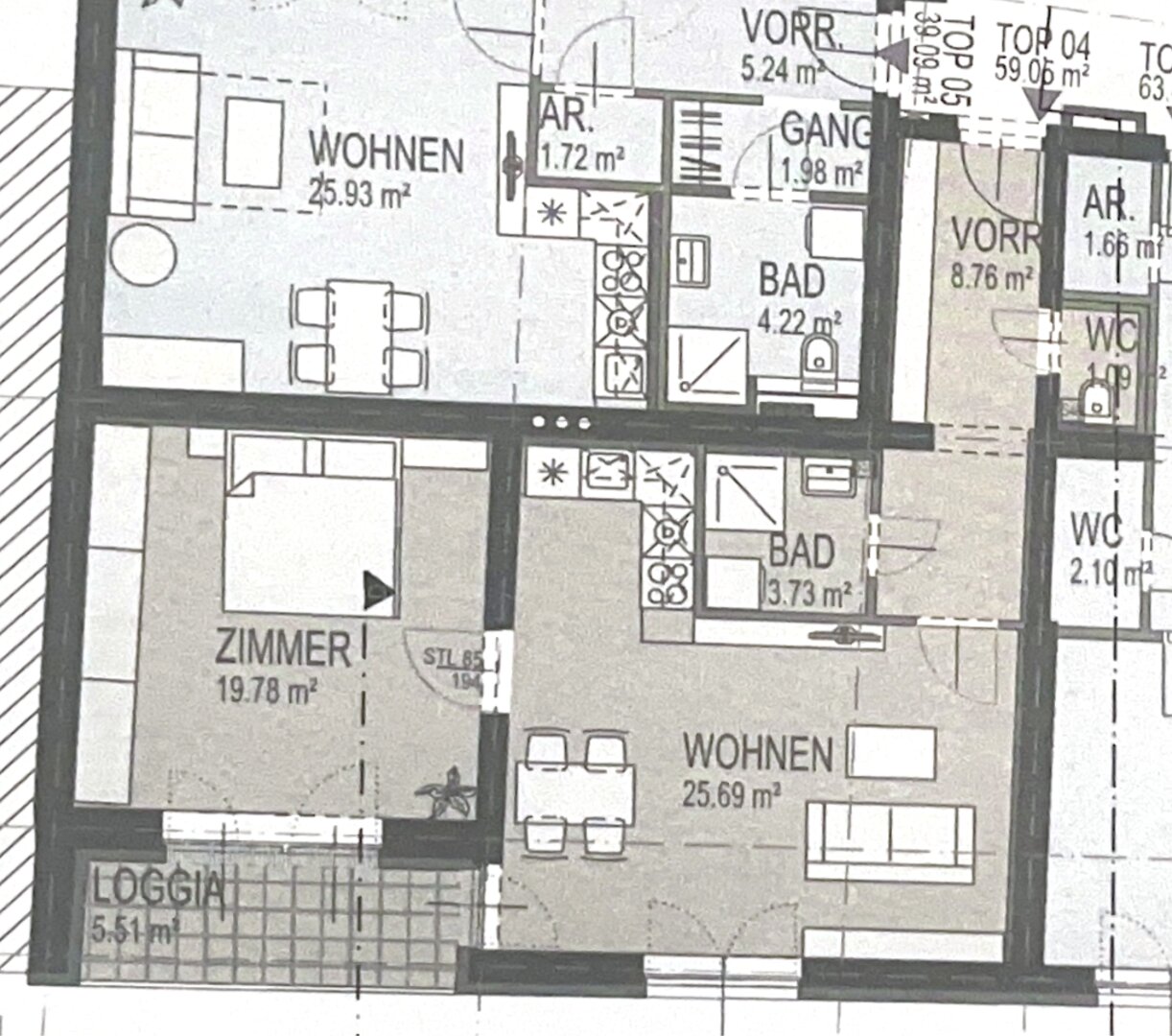 Wohnung zur Miete 424 € 2 Zimmer 59,1 m²<br/>Wohnfläche 1.<br/>Geschoss Eggenberg Graz 8020