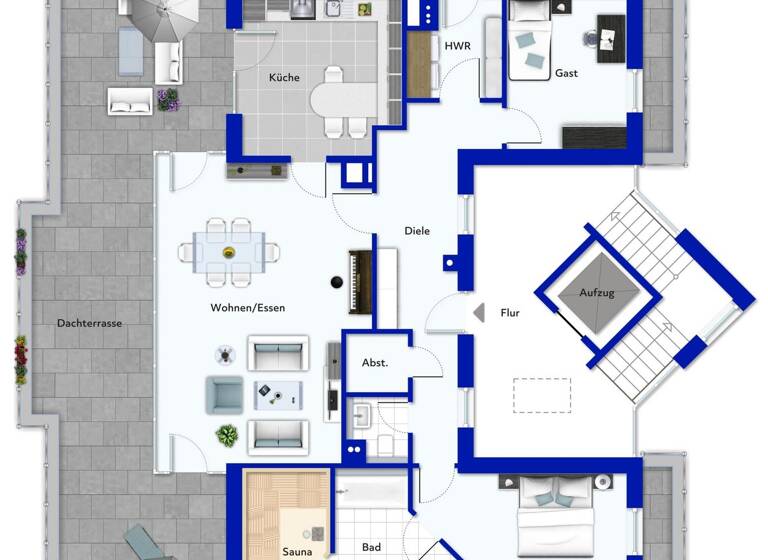 Penthouse zum Kauf 649.000 € 3 Zimmer 152 m² Stade 21680