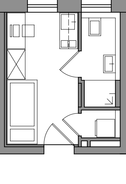 Apartment zum Kauf provisionsfrei als Kapitalanlage geeignet 149.000 € 1 Zimmer 15 m²<br/>Wohnfläche Ailingerstr. 55 Friedrichshafen - Mitte 3 Friedrichshafen 88045