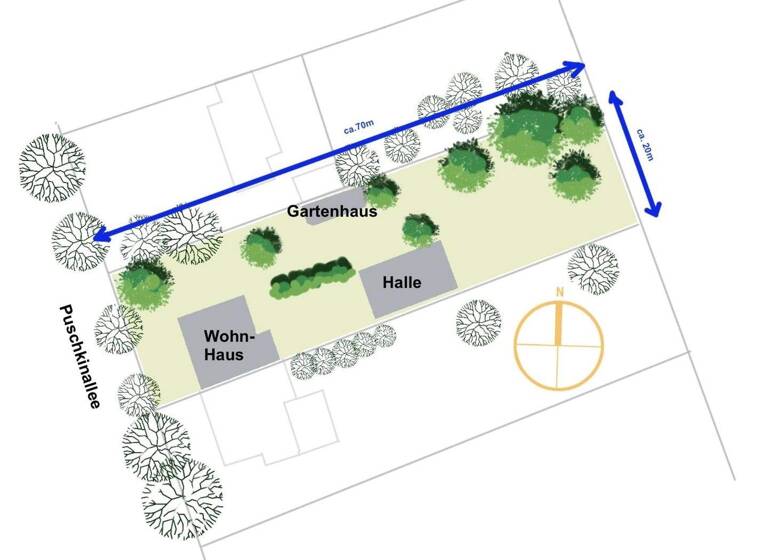 Einfamilienhaus zum Kauf provisionsfrei 699.000 € 5 Zimmer 190 m² 1.375 m² Grundstück Puschkinallee 62a Eichwalde 15732