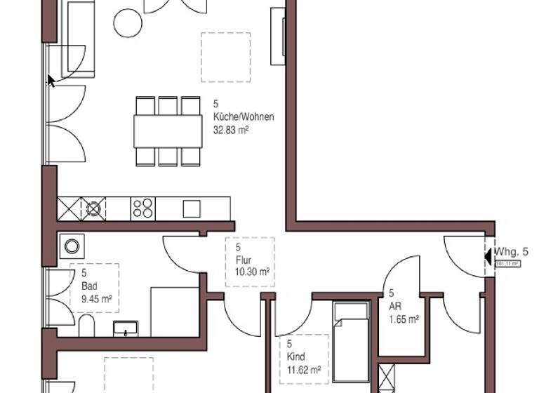 Wohnung zum Kauf 372.575 € 3 Zimmer 101,1 m² 1. Geschoss Tirschenreuth 95643