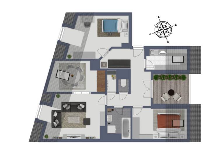 WG-Zimmer zum Kauf 299.000 € 3,5 Zimmer 86,9 m² 2. Geschoss Baden 2500