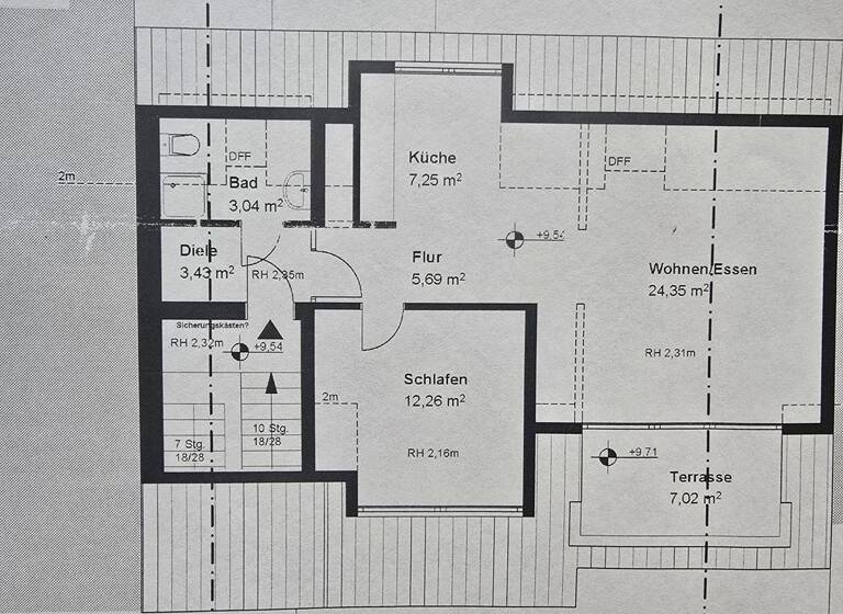 Wohnung zum Kauf 362.000 € 2 Zimmer 59,4 m² 3. Geschoss frei ab sofort Baadenberger Str. Neuehrenfeld Köln 50825