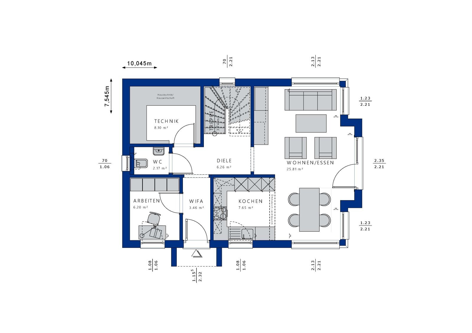 Haus zum Kauf 835.450 € 5 Zimmer 130 m²<br/>Wohnfläche 570 m²<br/>Grundstück Rahlstedt Hamburg 22149