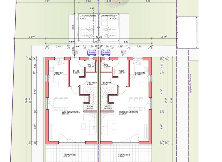Doppelhaushälfte zum Kauf - Erstbezug provisionsfrei 684.500 € 4,5 Zimmer 126,4 m² 374 m² Grundstück frei ab 31.07.2027 Schachener Straße 102 Schachen Baindt 88255