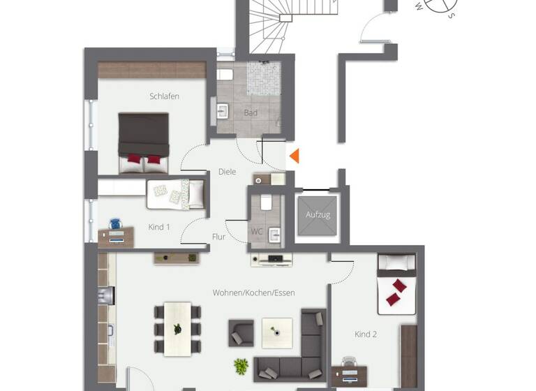 Wohnung zur Miete - Erstbezug 1.650 € 4,5 Zimmer 95,2 m² 1. Geschoss frei ab sofort Hagnau am Bodensee 88709