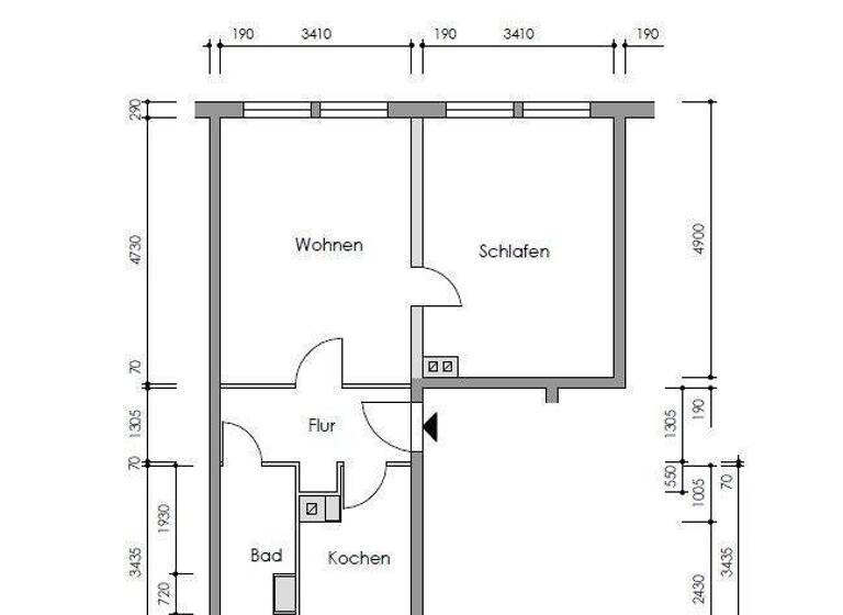 Wohnung zur Miete 309 € 2 Zimmer 46 m² 3. Geschoss Leonhard-Frank-Straße 94 Suhl 98529