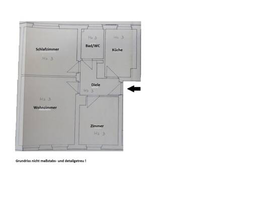 Wohnung zur Miete 410 € 3 Zimmer 58,2 m² EG frei ab sofort Am Mühlberg Cumbach Rudolstadt 07407