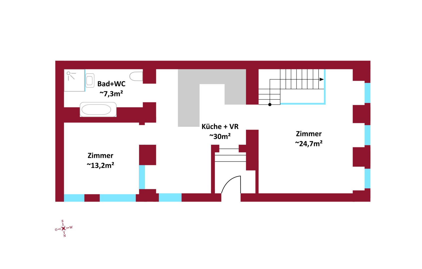 Wohnung zum Kauf 398.000 € 3 Zimmer 92 m²<br/>Wohnfläche Wien 1180