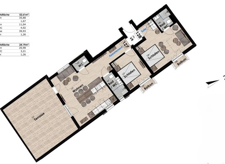 Terrassenwohnung zum Kauf 795.000 € 76,8 m² Zell am See 5700