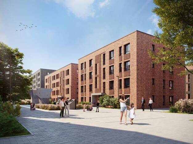 Wohnung zur Miete 1.194 € 3,5 Zimmer 79,1 m² 1. Geschoss frei ab 01.07.2026 Joseph-König-Straße 6a Wienburg Münster 48147