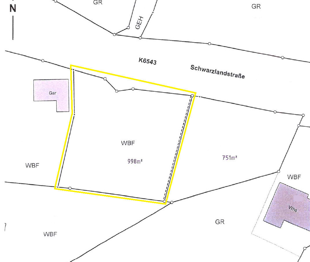 Grundstück zum Kauf 139.720 € 998 m²<br/>Grundstück Oberalpfen Waldshut-Tiengen / Oberalpfen 79761