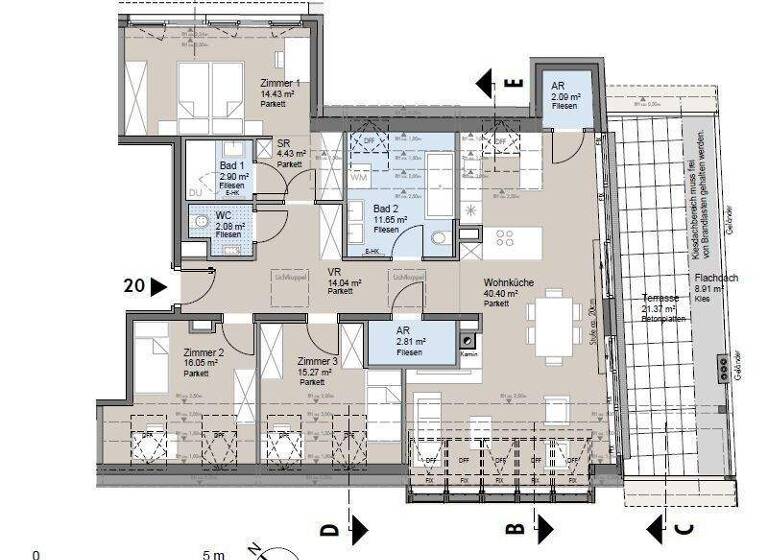 Wohnung zum Kauf - Erstbezug provisionsfrei 1.270.000 € 4 Zimmer 126,2 m² 2. Geschoss frei ab 30.04.2026 Wien,Hietzing 1130