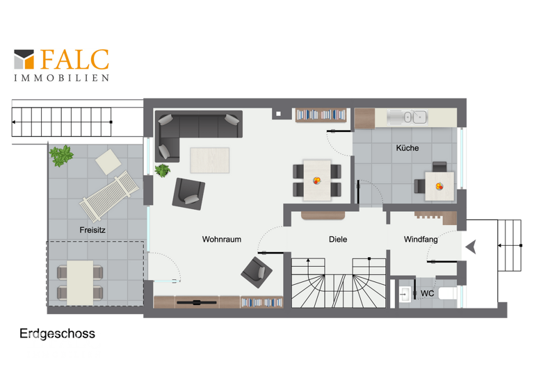 Reihenendhaus zum Kauf 440.000 € 5 Zimmer 140 m² 346 m² Grundstück Glessen 50129