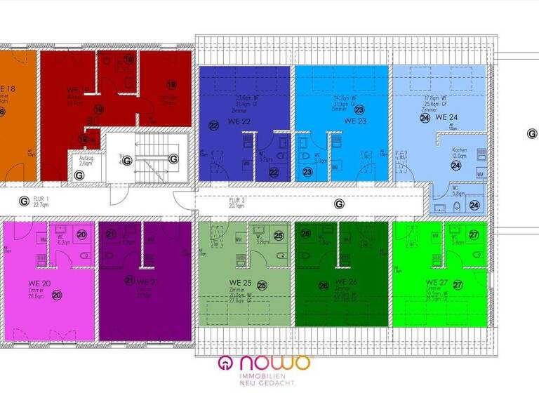 Studio zum Kauf - Erstbezug 136.900 € 1 Zimmer 25,9 m² 2. Geschoss Braunschweig 38114