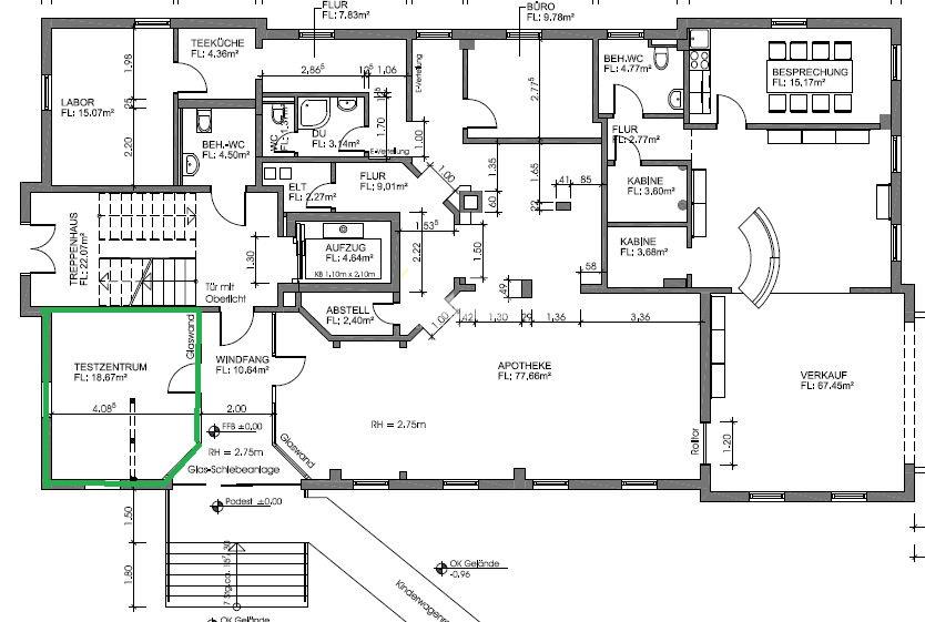 Praxisfläche zur Miete 10 € 18,9 m²<br/>Bürofläche ab 18,9 m²<br/>Teilbarkeit Oststadt Gotha 99867