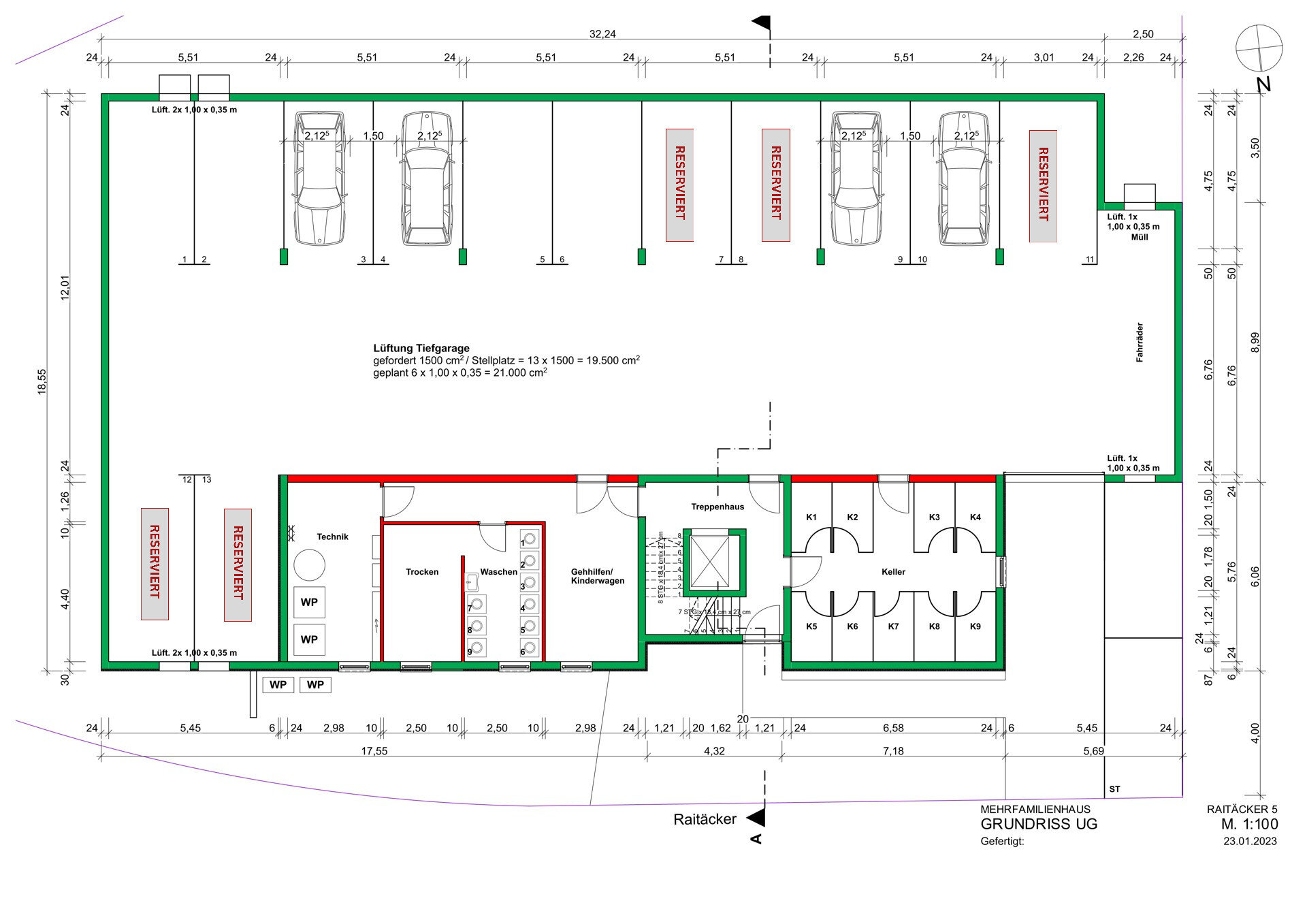 Wohnung zum Kauf provisionsfrei 279.000 € 3 Zimmer 76,3 m²<br/>Wohnfläche EG<br/>Geschoss 01.04.2025<br/>Verfügbarkeit Salzstetten Waldachtal Salzstetten 72178