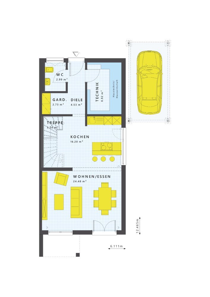 Doppelhaushälfte zum Kauf provisionsfrei 544.400 € 5 Zimmer 124 m²<br/>Wohnfläche 374 m²<br/>Grundstück Oberrimsingen Breisach am Rhein 79206