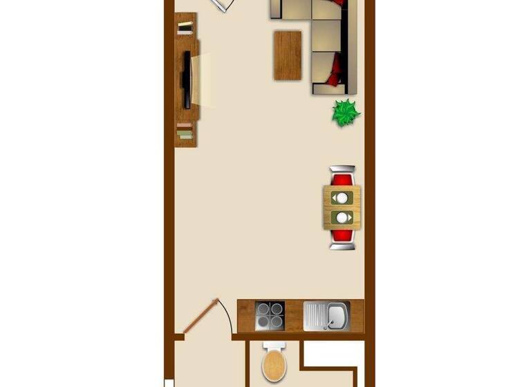Studio zur Miete 598 € 1 Zimmer 17,2 m² frei ab sofort Diekseepromenade 2 Bad Malente-Gremsmühlen Malente 23714
