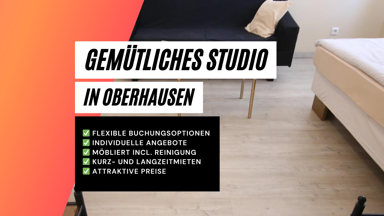 Wohnung zur Miete Wohnen auf Zeit 1.423 € 1 Zimmer 35 m² frei ab sofort Rehmer Alstaden - Ost Oberhausen 46049