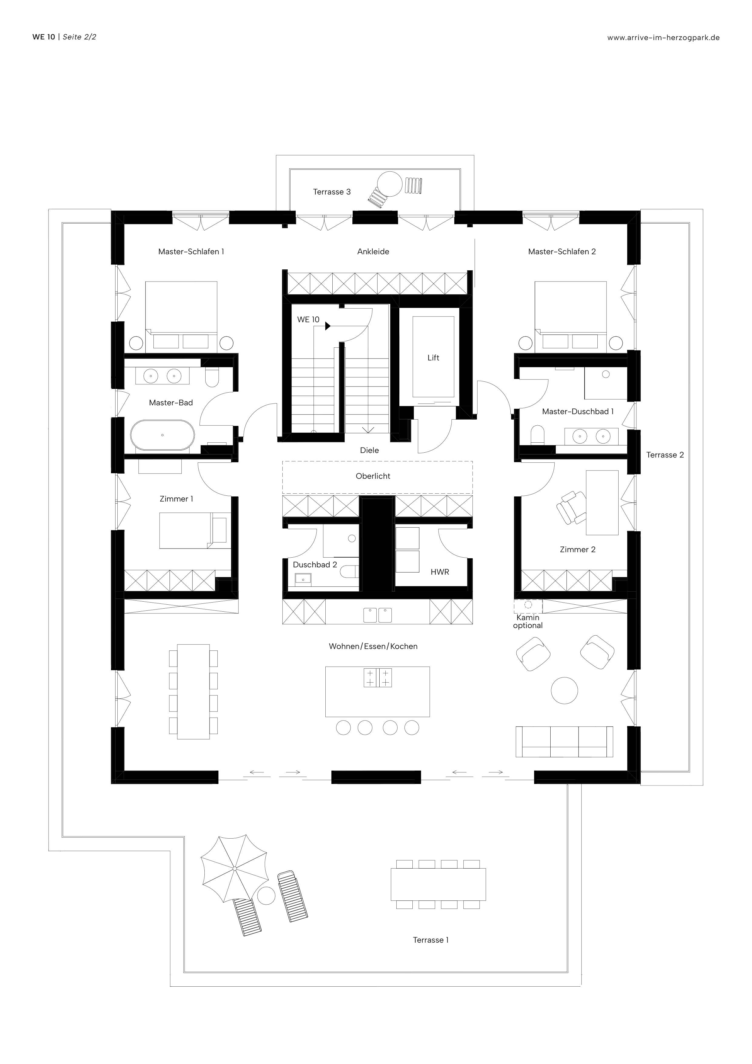 Penthouse zum Kauf provisionsfrei 7.290.000 € 5 Zimmer 242,4 m²<br/>Wohnfläche 2.<br/>Geschoss Bogenhausen München 81925