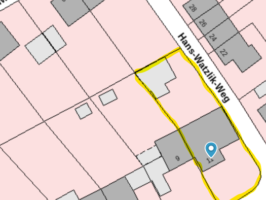 Grundstück zum Kauf 360.000 € 622 m² Grundstück Baugenehmigung vorhanden frei ab sofort Hans-Watzlik-Weg 11 Waldkraiburg 84478